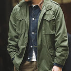 Retro M65 Jacket for Men – Green Outdoor Windbreaker