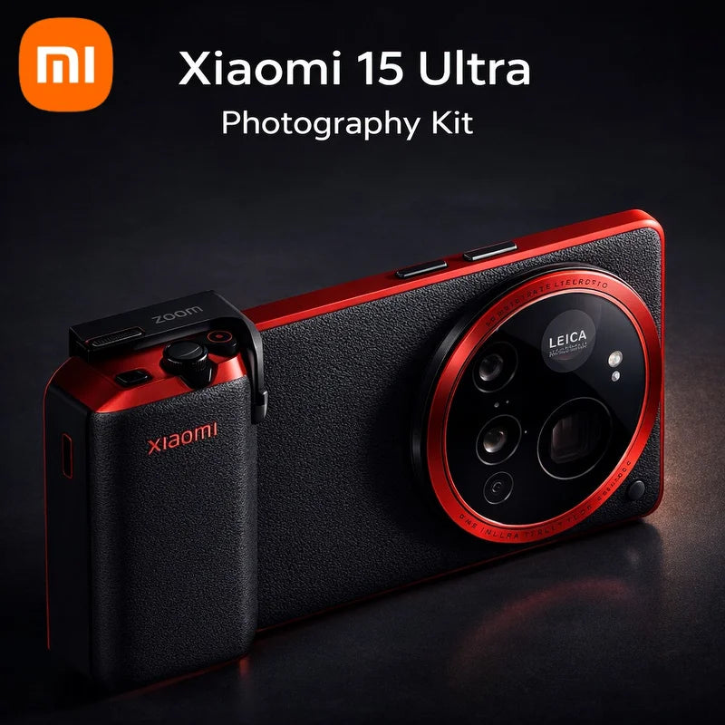 Xiaomi 15 Ultra Photography Kit with Leica branding on a dark background