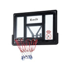 Basketball hoop with Everfit branding on a white background