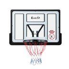 Basketball hoop with Everfit branding on a white background