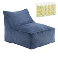 Artiss Bean Bag Chair with Memory Foam Filler – Soft Corduroy, Washable, Blue