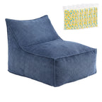 Artiss Bean Bag Chair with Memory Foam Filler – Soft Corduroy, Washable, Blue