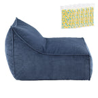 Artiss Bean Bag Chair with Memory Foam Filler – Soft Corduroy, Washable, Blue