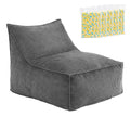 Artiss Bean Bag Chair with Memory Foam Filler – Soft Corduroy, Washable, Grey