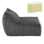 Artiss Bean Bag Chair with Memory Foam Filler – Soft Corduroy, Washable, Grey