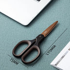 7 inch titanium-plated scissors with blue handles