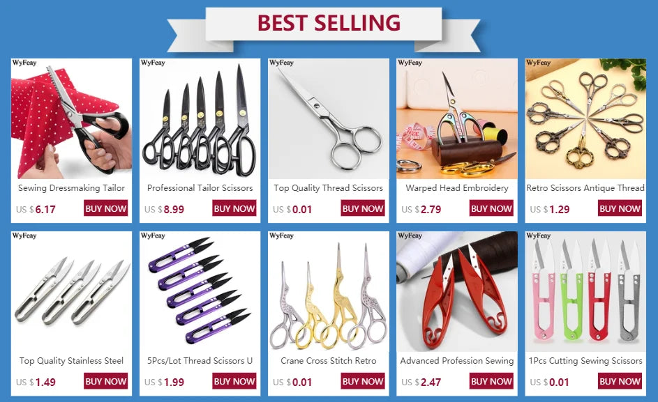 Professional High Carbon Steel Tailor Scissors