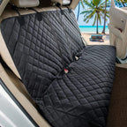 Waterproof Dog Car Seat Cover – Universal Fit Back Seat Protector with Side Flaps for Cars, SUVs & Trucks