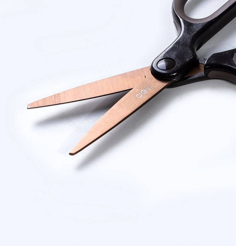 7 inch titanium-plated scissors with green handles