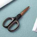 7 inch titanium-plated scissors with blue handles