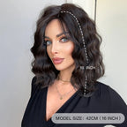 Dark Brown Curly Wigs for Women
