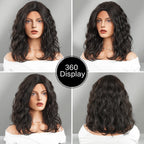 Dark Brown Curly Wigs for Women