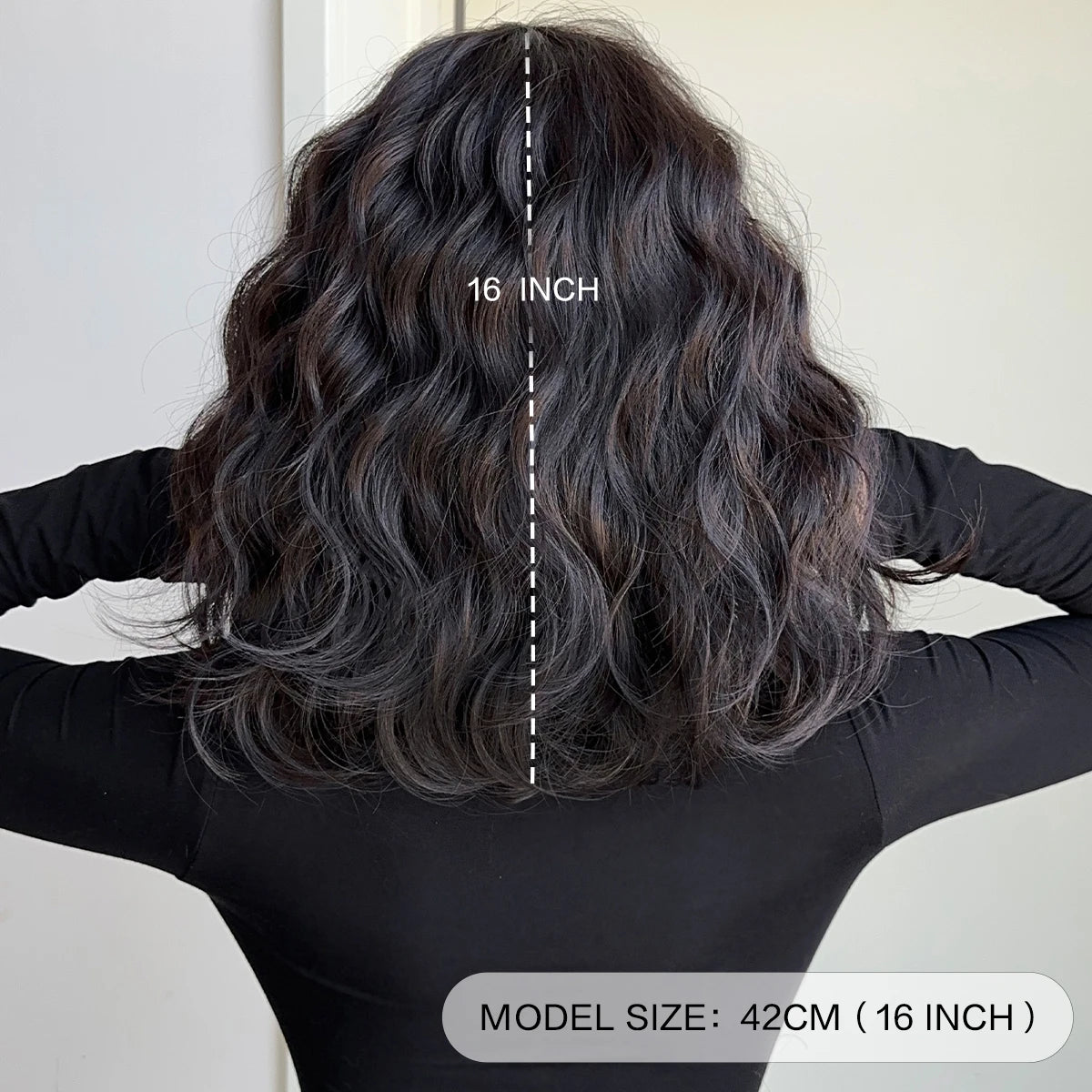 Dark Brown Curly Wigs for Women