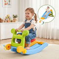 Keezi 3-in-1 Kids Activity Playset | Toddler Slide, Rocking Horse & Ring Toss | Indoor Play | Multicolour