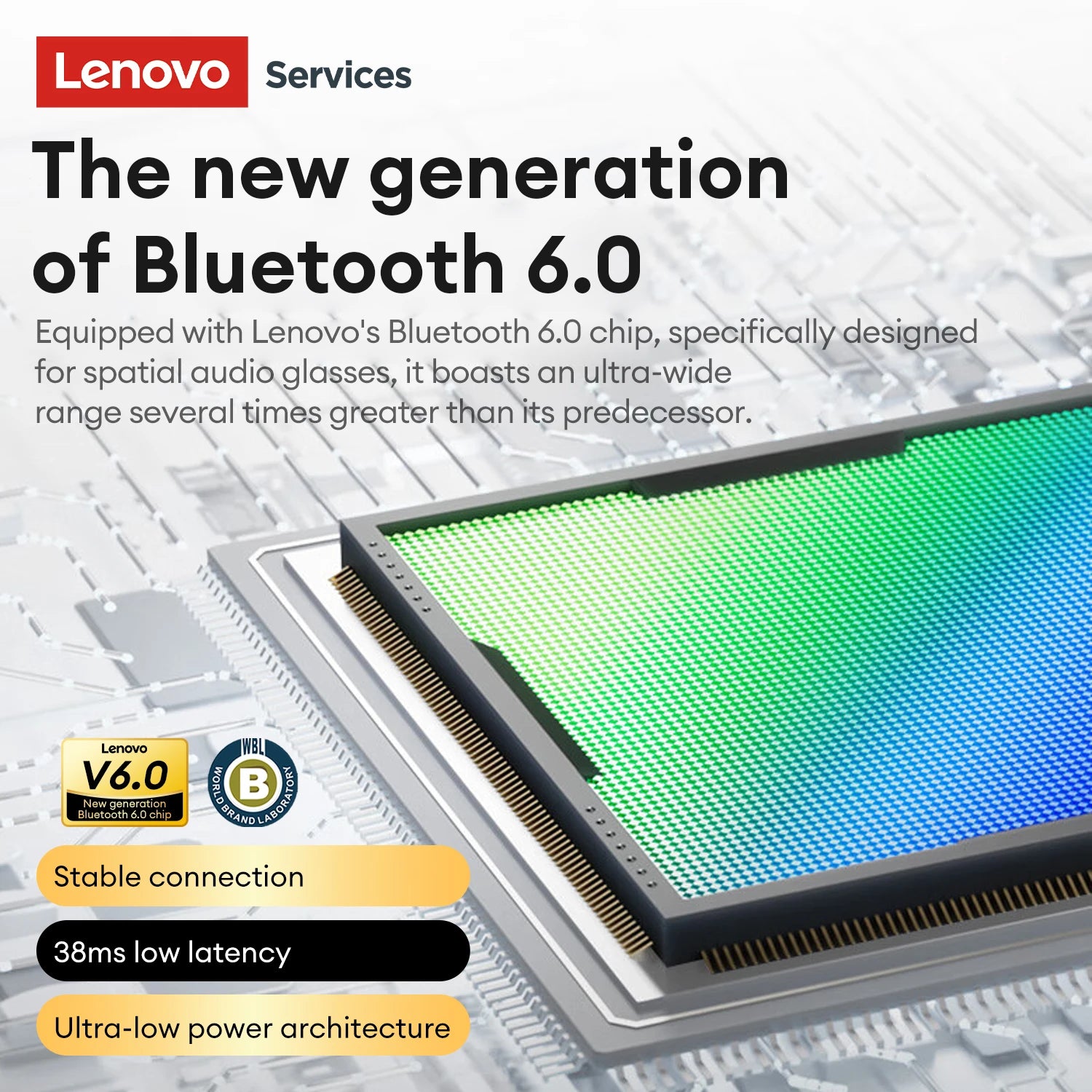 Lenovo GS105 Smart Audio Glasses | Bluetooth 6.0, ENC Noise Cancellation & HD Calls