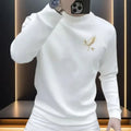 Men's Heavyweight Fleece Pullover Sweatshirt – Round Neck | Black & White | Autumn Winter-