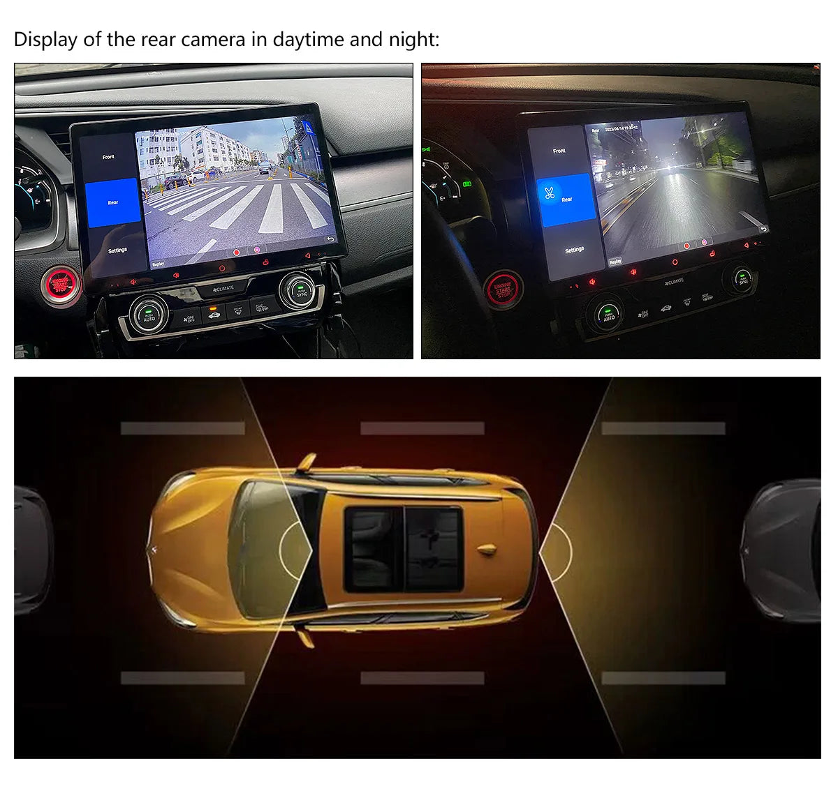 Joying 1080p AR Front and Rear Dash Camera