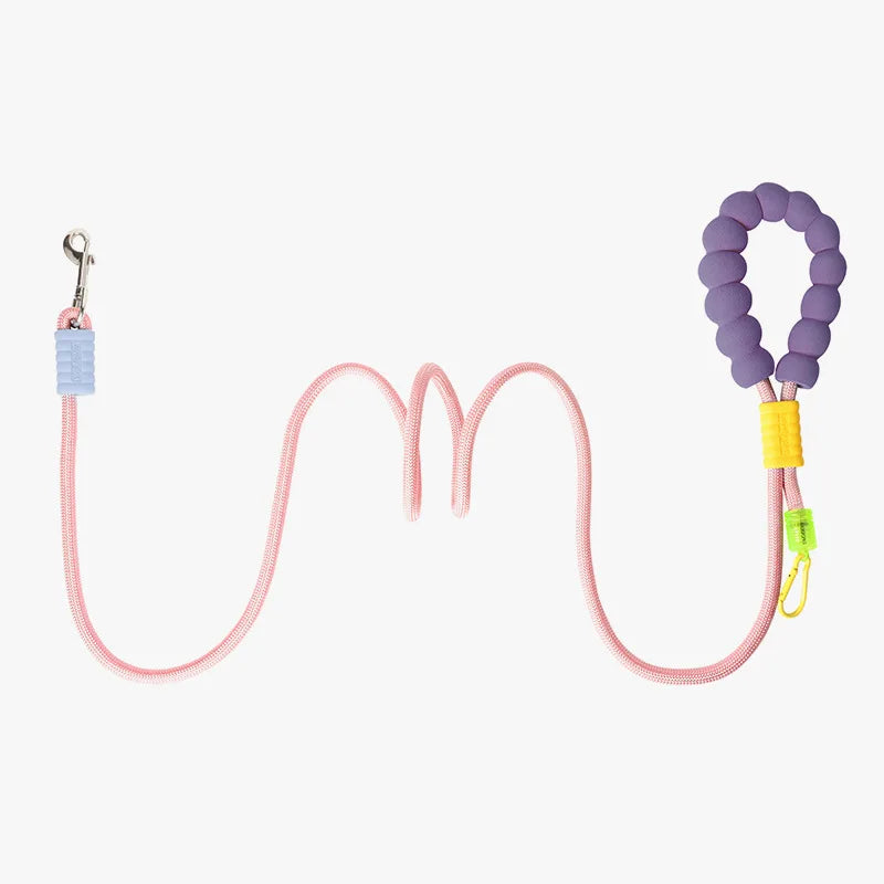 Cross-Body Dog Leash with Cloud Foam Cotton Handle – Hands-Free Walking Leash | Multiple Colours