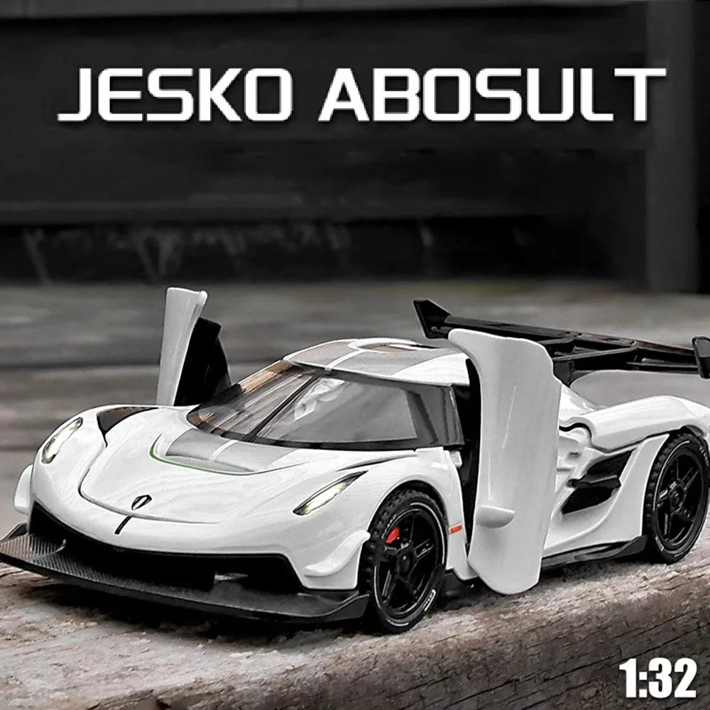 1:32 Scale Hypercar Diecast Supercar Model | Sound, Lights & Opening Doors