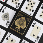 Premium PVC Playing Cards — Gold/Silver Edge | Texas Hold'em