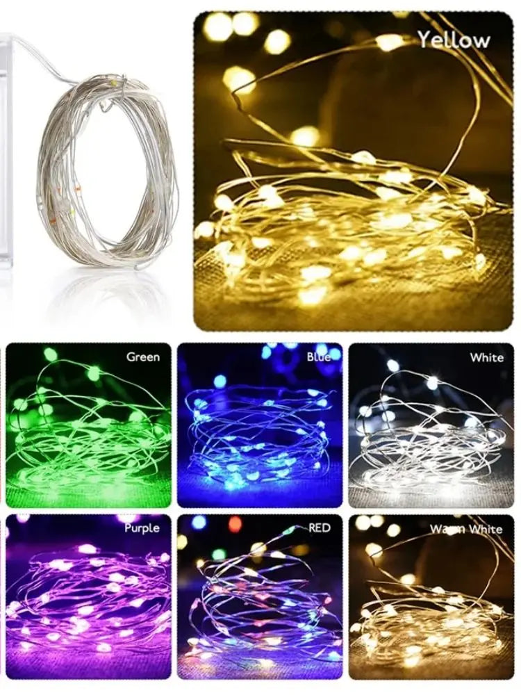 LED Fairy String Lights – Battery Powered | 6 Colours & 5 Lengths