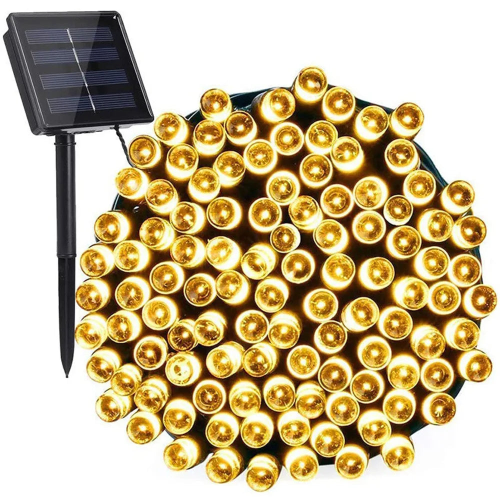 Solar Fairy String Lights – 8 Modes, Waterproof & Outdoor Ready