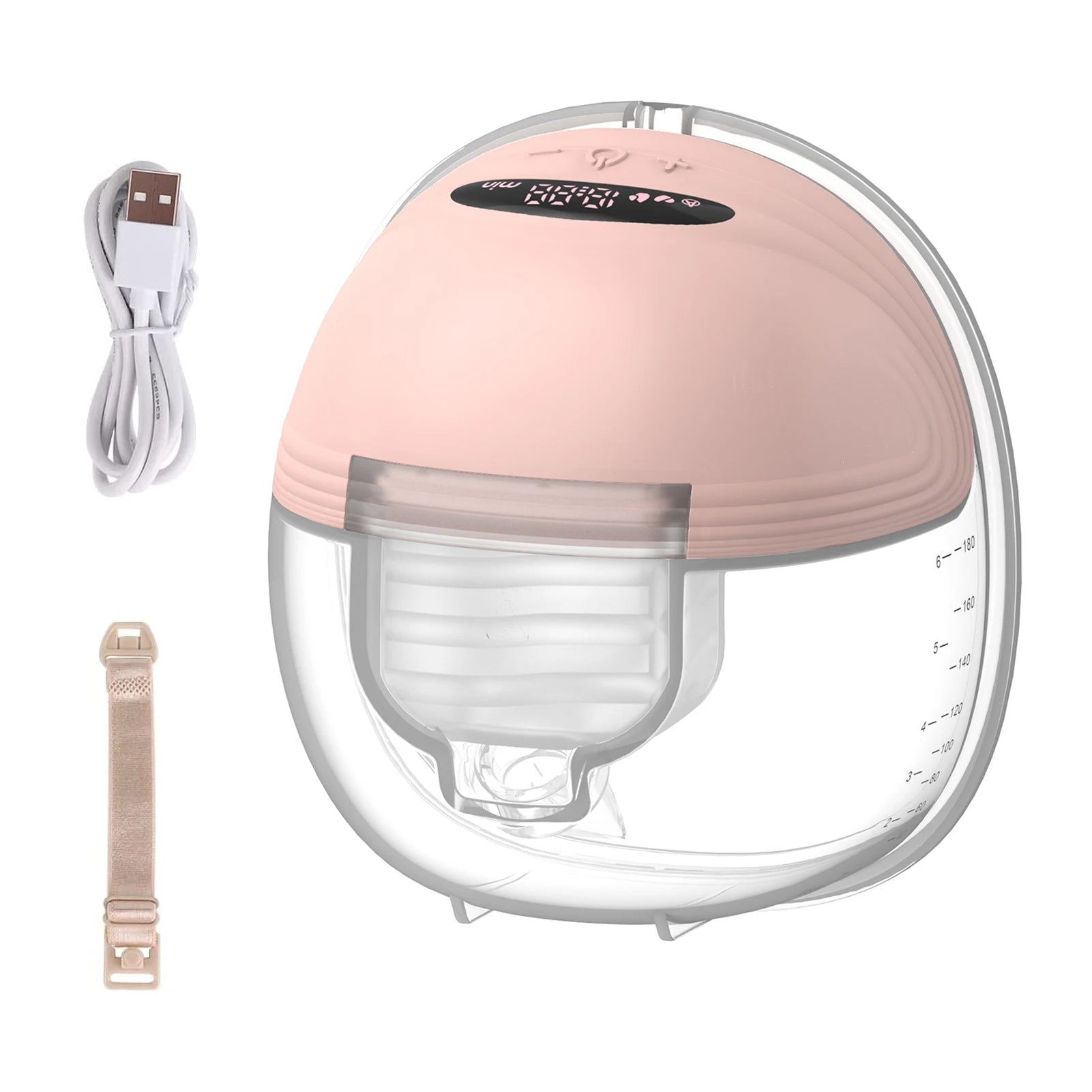 single pink breast pump