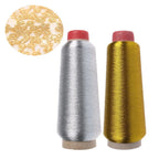 Metallic Machine Embroidery Thread | Gold & Silver | 3000m Spool