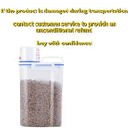 Airtight Pet Food Storage Bucket – 1.5KG & 2KG | Dog & Cat Grain Container