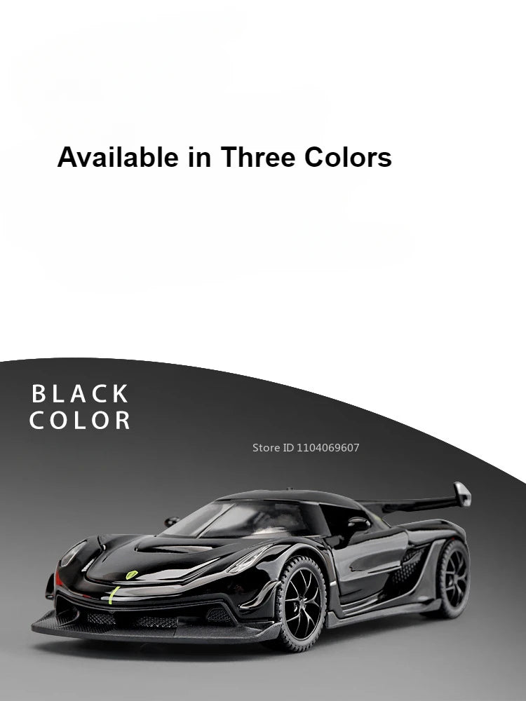 1:32 Scale Hypercar Diecast Supercar Model | Sound, Lights & Opening Doors
