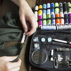 Sewing Kit Complete Set with Threads Needles Scissors Tape Measure Buttons and More