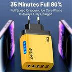 GaN USB-C Charger 5-in-1 Fast Charging Multi-Port Hub