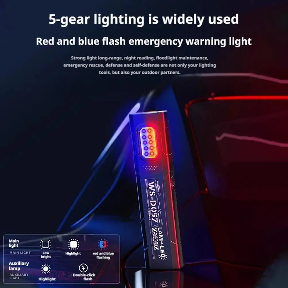 550 Lumen EDC Flashlight – 5 Modes, Clip, Magnetic Base & USB-C Charging