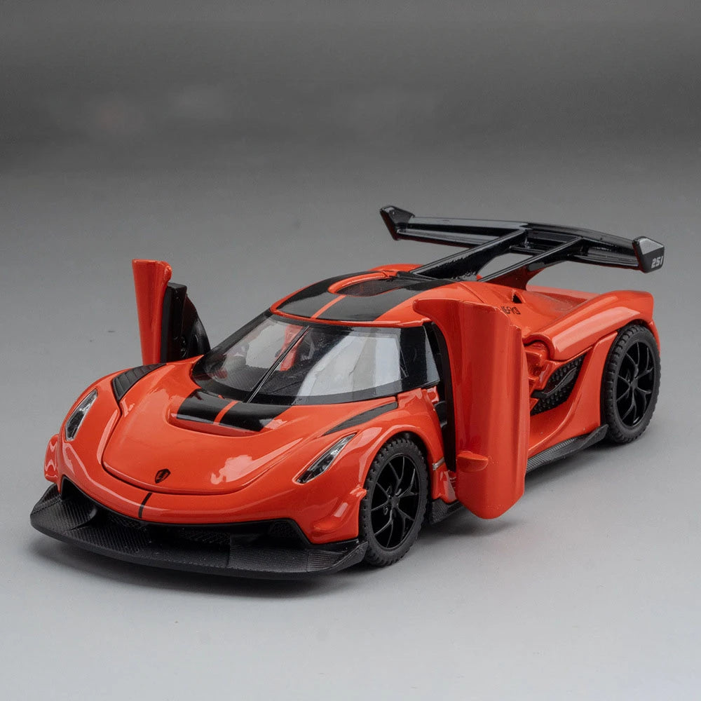 1:32 Scale Hypercar Diecast Supercar Model | Sound, Lights & Opening Doors