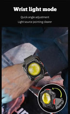 COB LED Wrist Light Torch – 500 Lumens, 4 Modes & USB-C Rechargeable | Hands-Free Running & Camping Light