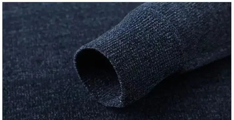 Men's Wool Blend Pullover Sweater – Warm O-Neck Knit Jumper
