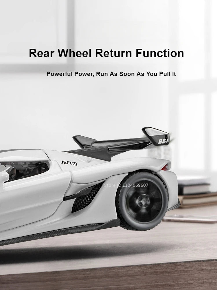 1:32 Scale Hypercar Diecast Supercar Model | Sound, Lights & Opening Doors