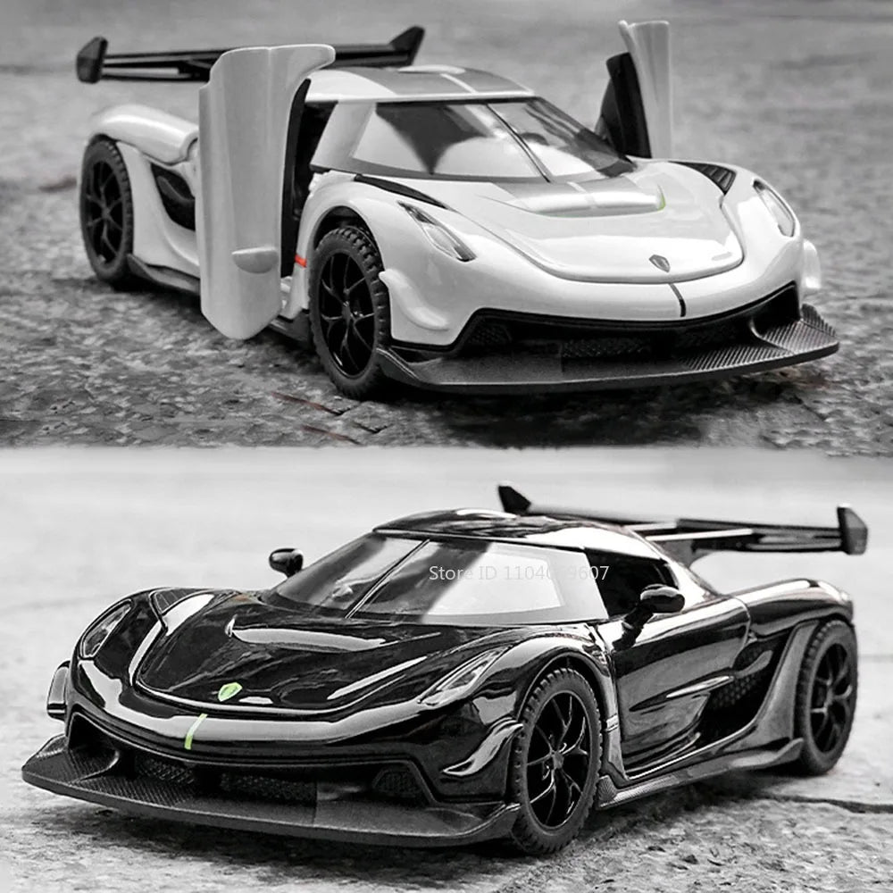 1:32 Scale Hypercar Diecast Supercar Model | Sound, Lights & Opening Doors