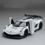 1:32 Scale Hypercar Diecast Supercar Model | Sound, Lights & Opening Doors