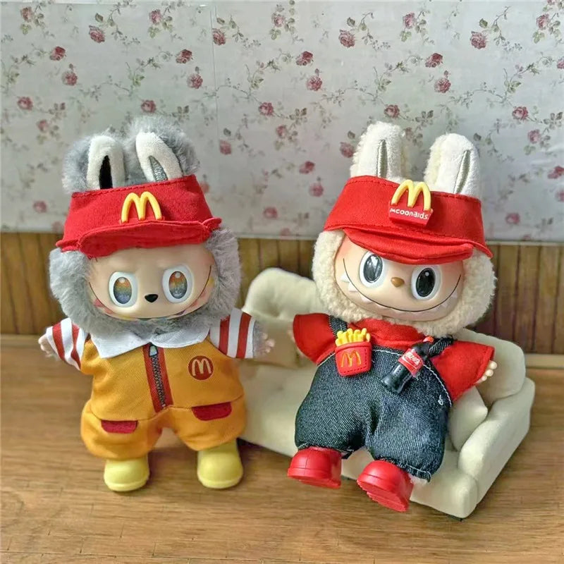 15-17cm For Labubu Doll Mini Clothes