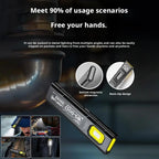 550 Lumen EDC Flashlight – 5 Modes, Clip, Magnetic Base & USB-C Charging