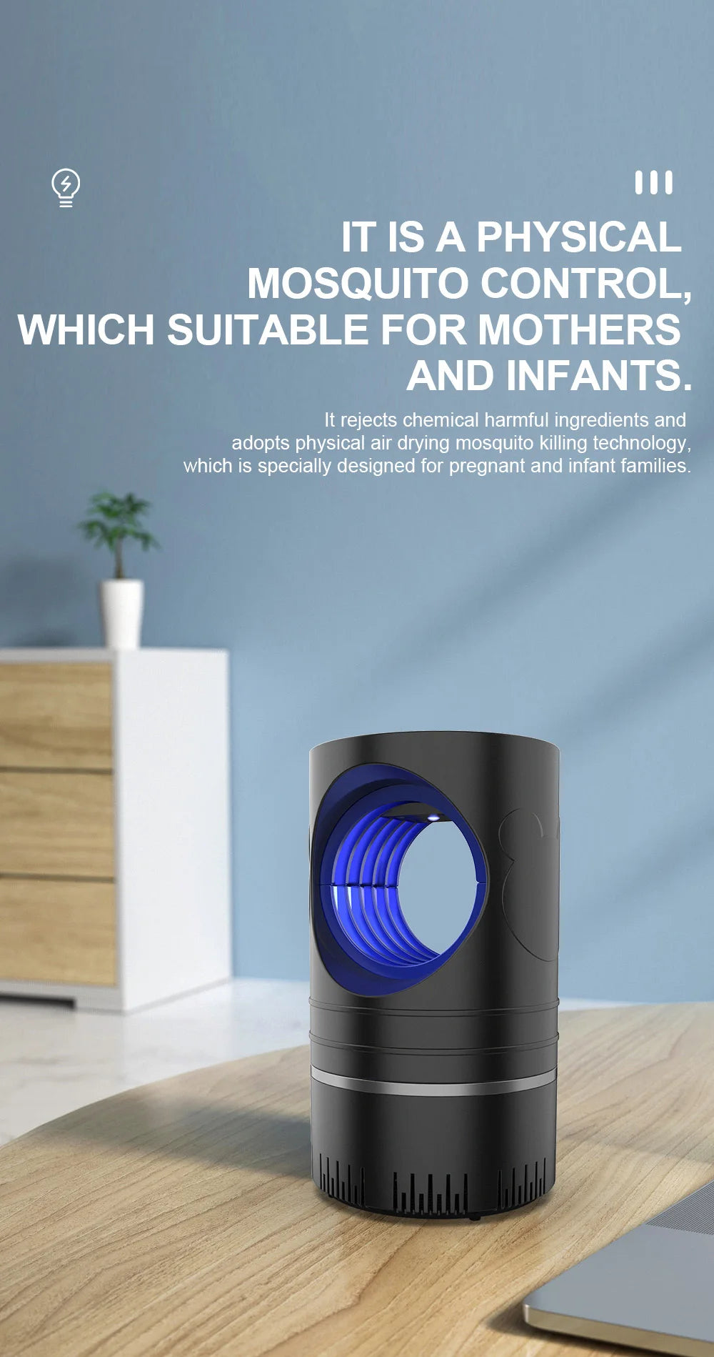 1 Piece Electric Fly Bug Mosquito Insect Killer