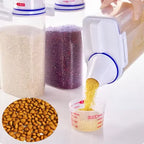 Airtight Pet Food Storage Bucket – 1.5KG & 2KG | Dog & Cat Grain Container