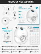 Hands-Free Wearable Electric Breast Pump – 4 Modes, 36 Levels, LED Display