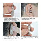 Hearing Aid Headphones for the Elderly – Single-Ear Sound Amplifier with Volume Control
