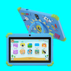 BDF 7-Inch Kids Android 13 Tablet — 4GB RAM, 64GB Storage, Dual Camera, WiFi & Bluetooth | Pink & Blue