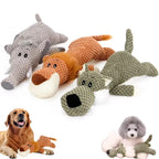 Animal Plush Squeaky Dog Toy – Bite-Resistant Lion, Wolf & Elephant | Small & Medium Dogs