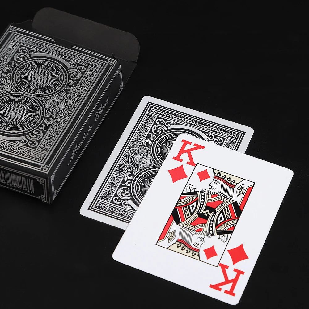 Premium PVC Playing Cards — Gold/Silver Edge | Texas Hold'em