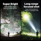 Super Bright USB Rechargeable LED Flashlight