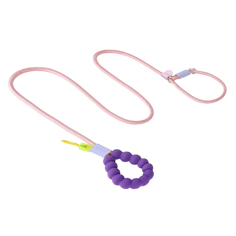 Cross-Body Dog Leash with Cloud Foam Cotton Handle – Hands-Free Walking Leash | Multiple Colours